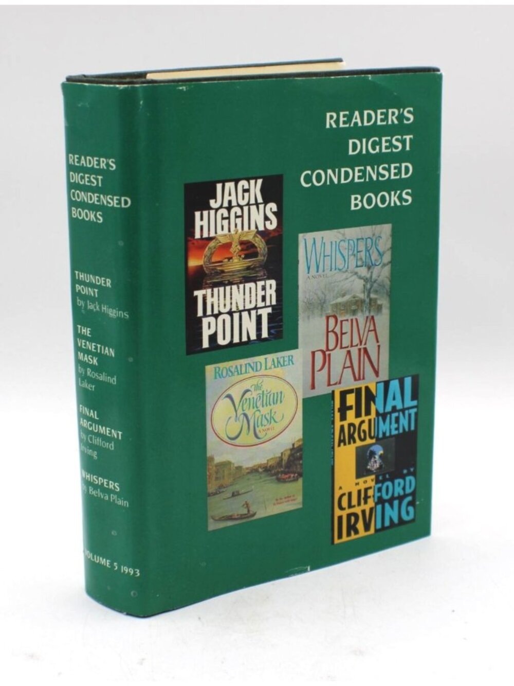 Readers Digest Condensed Books 1993 Volume 5 Hardcover Dustcover 4 Books Vintage